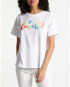 T-Shirt en Coton Freedom blanc