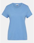 T-Shirt en Coton col rond Fan bleu