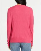 Pull en Maille fine col rond Fanny rose