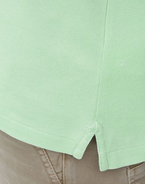 Polo MC Piqué Coton Bio vert clair