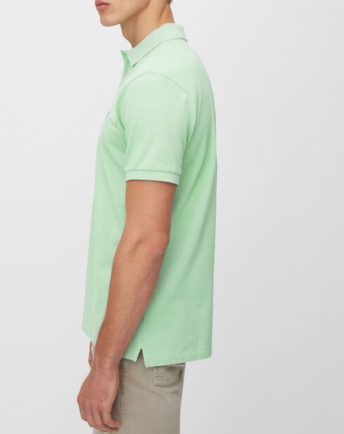 Polo MC Piqué Coton Bio vert clair