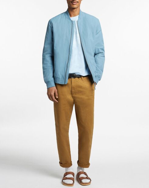 Pantaloni chino corti Bedford marroni kaki