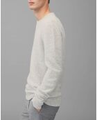 Pull en Laine mélangée gris clair