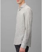Chemise Mini Pied De Poule Sf grise