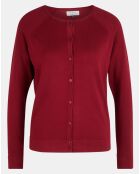 Cardigan en Maille fine Fanny bordeaux