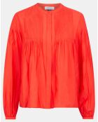 Blouse plissée Gado rouge