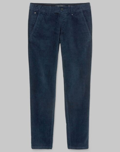 Pantalon Stig Velours Milleraies bleu marine