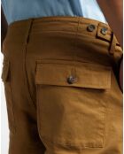 Pantalon chino Cropped Bedford marron kaki