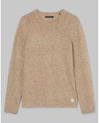 Pull en Laine mélangée camel