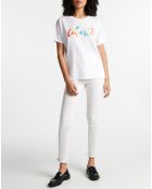 T-Shirt en Coton Freedom blanc