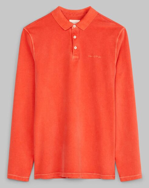 Polo ML Coton Organic Uni orange