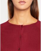 Cardigan en Maille fine Fanny bordeaux