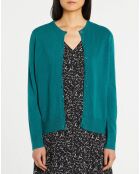 Cardigan en Maille fine Fanny vert foncé