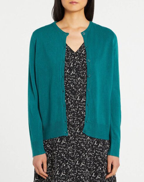 Cardigan en Maille fine Fanny vert foncé