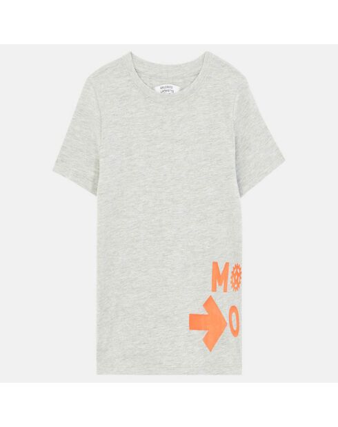 T-Shirt Rare MC imprimé gris