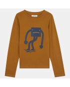 T-Shirt Skate imprimé camel