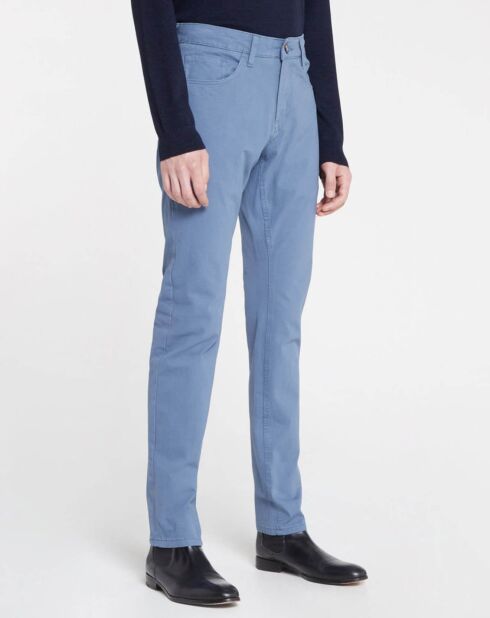 Pantalon ajusté Flex bleu gris