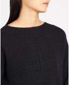 Pull 100% Cachemire Zora col bateau noir