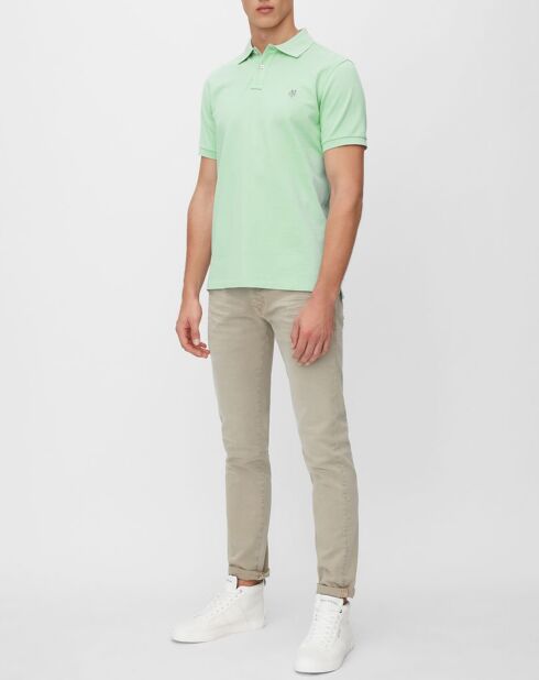 Polo MC Piqué Coton Bio vert clair