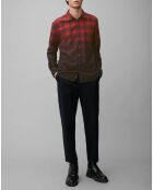 Chemise Carreaux Degradé Sl rouge/bleu