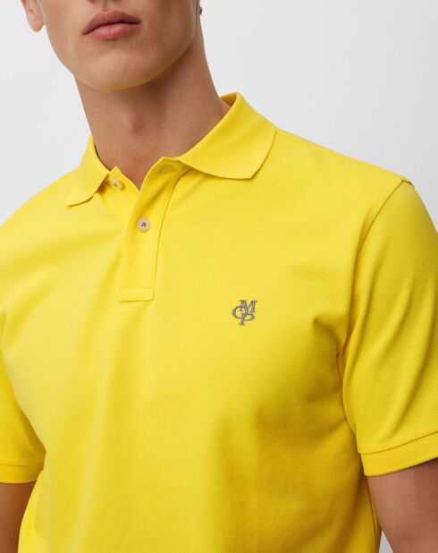 Polo MC Piqué Coton Bio jaune