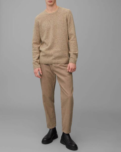 Pull en Laine mélangée camel