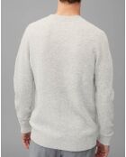 Pull en Laine mélangée gris clair