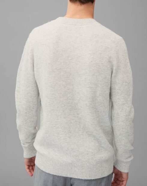 Pull en Laine mélangée gris clair