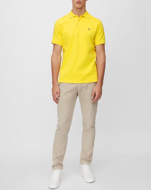 Polo MC Piqué Coton Bio jaune