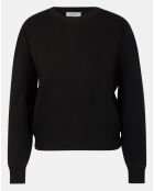 Pull en Maille mélangée Milano noir