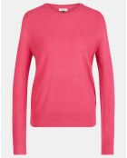 Pull en Maille fine col rond Fanny rose