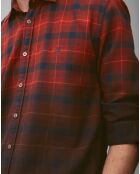 Chemise Carreaux Degradé Sl rouge/bleu