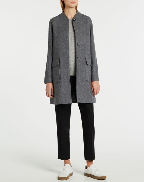 Manteau en Laine mélangée Gali gris chiné