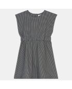Robe ajustée Umple pied de poule noire