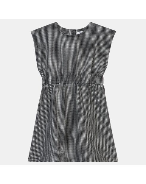 Robe ajustée Umple pied de poule noire
