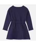 Robe sweat Sadie en Coton bio molletonné marine