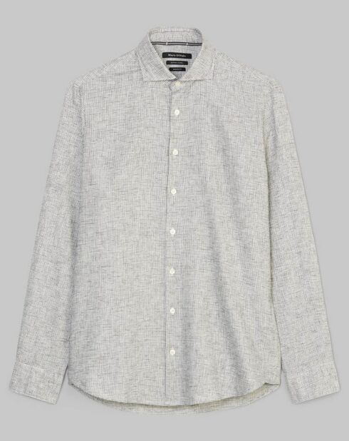 Chemise Mini Pied De Poule Sf grise