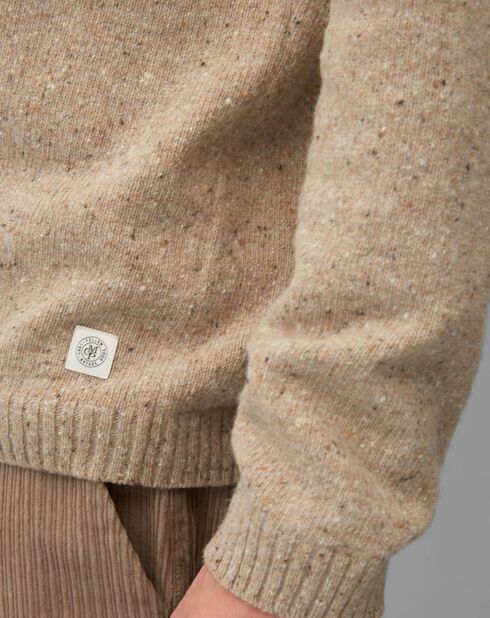 Pull en Laine mélangée camel