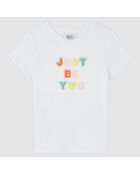 T-Shirt en Coton Room inscription blanc