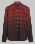 Chemise Carreaux Degradé Sl rouge/bleu