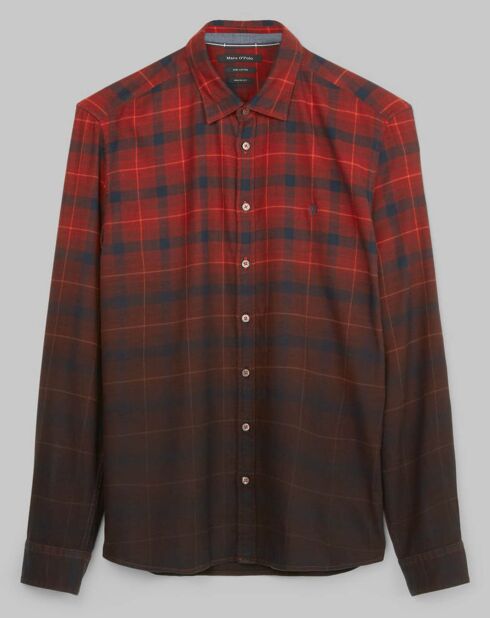 Chemise Carreaux Degradé Sl rouge/bleu