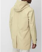 Imperméable Technique à Capuche Non Doublé beige