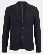 Veste en Laine & Cachemire mélangés Unlined Gauffre bleu nuit