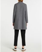 Manteau en Laine mélangée Gali gris chiné