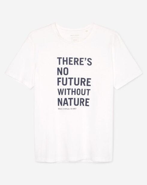 T-Shirt MC Message Coton Organic blanc