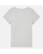 T-Shirt en Coton Room inscription gris