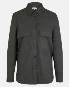 Chemise Corfou en Laine mélangée gris foncé