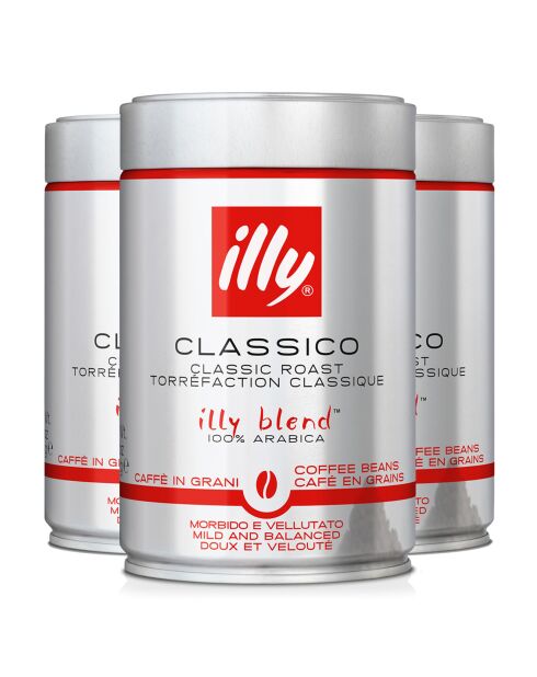 3 Boîtes de Café Grains Torréfaction Classique - 3x250 gr