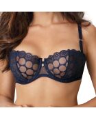 Soutien-Gorge balconnet soft Coco bleu marine