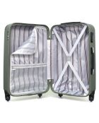 Valise Moyen Séjour 4 roues simples Porter 65 cm vert kaki